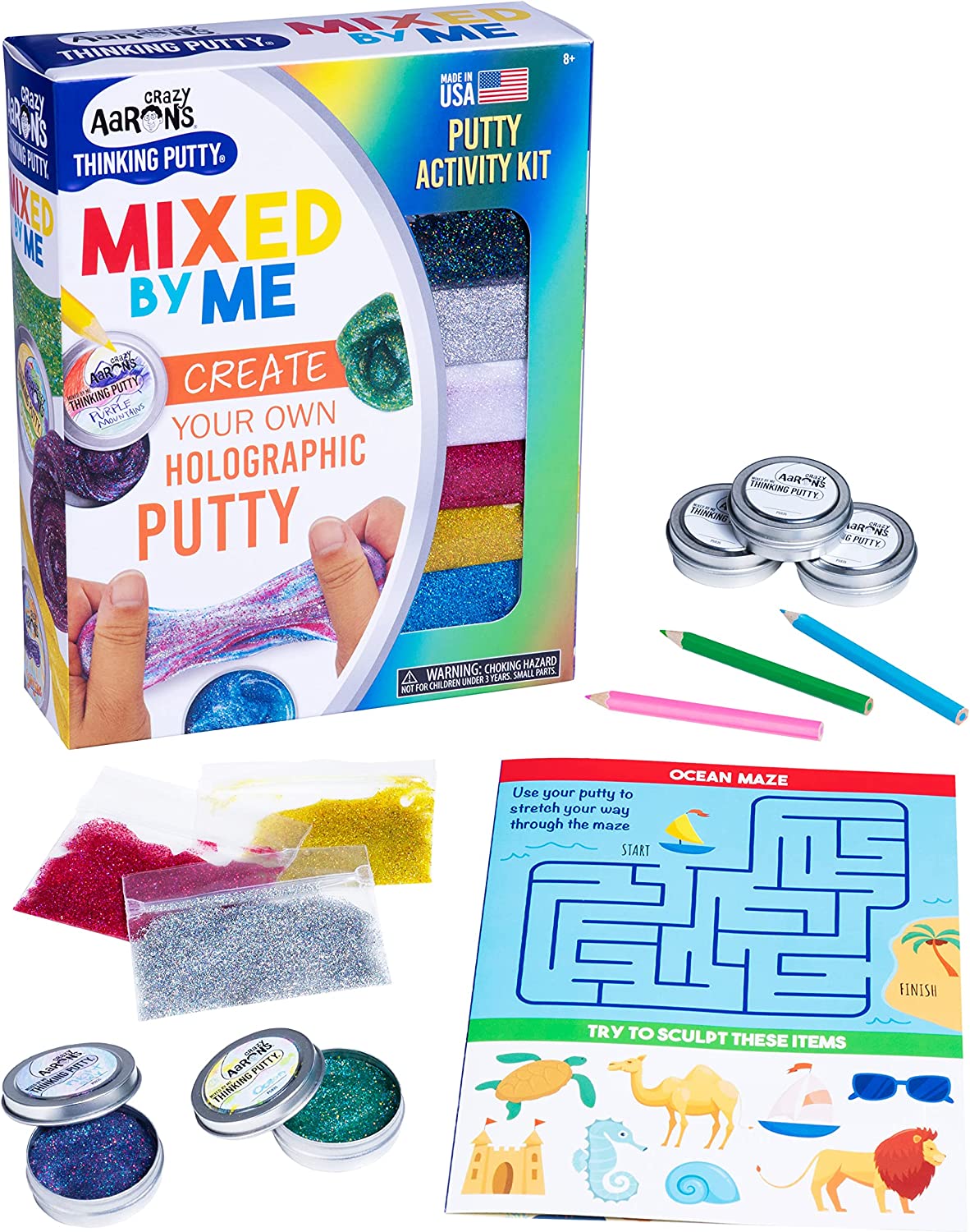 Crazy Aaron's Thinking Putty - Mixed-by-Me Holographic Kit