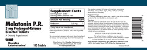 Melatonin PR (Prolonged Release) 3mg Douglas Labs